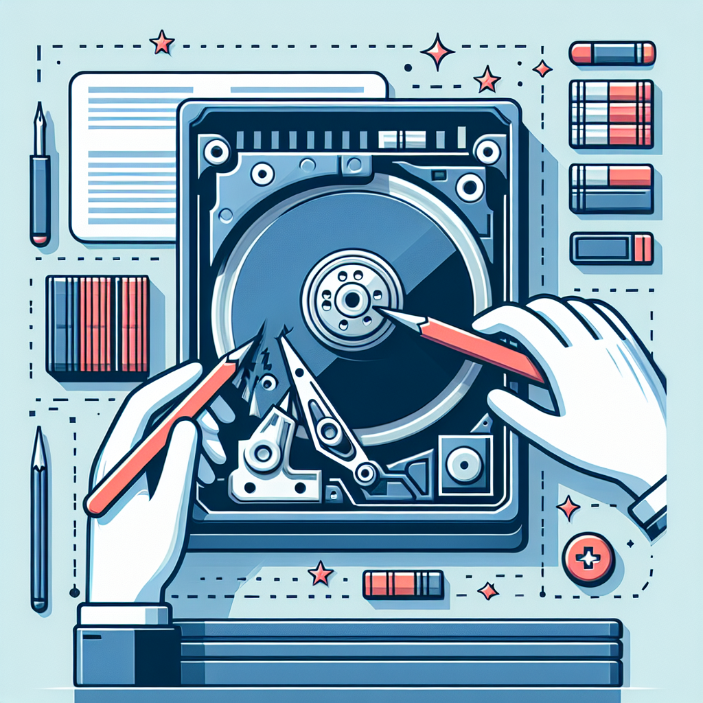 "Illustration of disk partition recovery process, showing data retrieval techniques and software tools used to recover lost partitions on a computer hard drive."